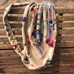 Johnny Was Fleece Blanket Bag